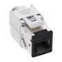 InLine Keystone RJ45 lizdas, ekranuotas, Cat.6A, juodas, 8 vnt. pakuotė