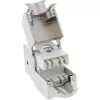 InLine Keystone RJ45 lizdas, ekranuotas, Cat.6A, baltas 8 vnt.