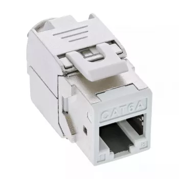 InLine Keystone RJ45 lizdas, ekranuotas, Cat.6A, baltas 8 vnt.