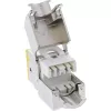 InLine Keystone RJ45 lizdas, ekranuotas, Cat.6A, geltonas 8 vnt. pakuotė