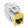 InLine Keystone RJ45 lizdas, ekranuotas, Cat.6A, geltonas 8 vnt. pakuotė