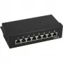 InLine Patch Panel Cat.6 8 Port desktop Juoda RAL9005