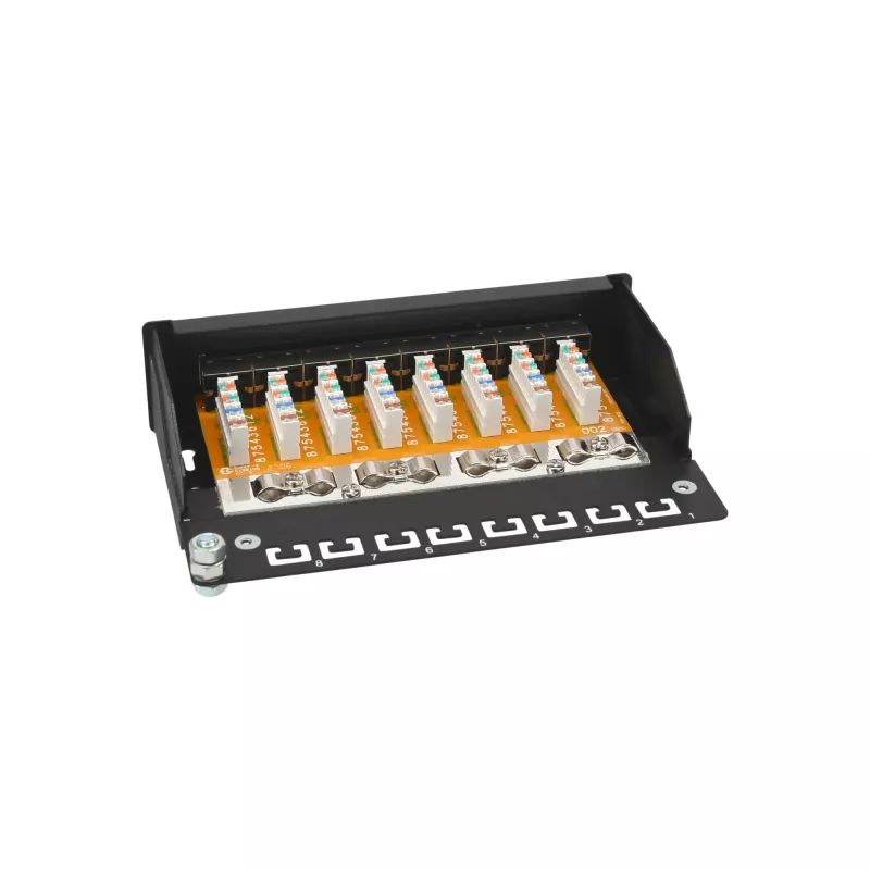 InLine Patch Panel Cat.6 8 Port desktop Juoda RAL9005
