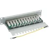 InLine pataisymo skydelis 10 colių Cat.6 12 prievadų 1U šviesiai pilkas RAL7035