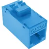 InLine Keystone RJ45 lizdas/kištukinis lizdas, neekranuotas, Cat.6A, pakuotėje 8 vnt., mėlynas