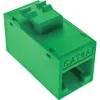 InLine Keystone RJ45 lizdas/kištukinis lizdas, neekranuotas, Cat.6A, pakuotėje 8 vnt., žalias