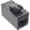 „InLine“ Keystone RJ45 lizdas/kištukinis lizdas, neekranuotas, Cat.6A, 8 vnt. pakuotė, juodas