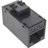 „InLine“ Keystone RJ45 lizdas/kištukinis lizdas, neekranuotas, Cat.6A, 8 vnt. pakuotė, juodas
