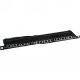 Patch Panel Cat.6 InLine 76224B 24 prievadų 19 colių 0,5U juodas RAL9005