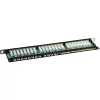 Patch Panel Cat.6 InLine 76224B 24 prievadų 19 colių 0,5U juodas RAL9005