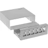InLine stalinis konsolidacijos taškų dėžutė 6x Keystone RJ45, metalas, RAL7035