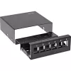 InLine Desktop Consolidation Point Box 6x Keystone RJ45, metal, Juoda RAL9005