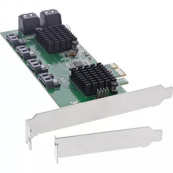 InLine sąsajos kortelė, 8x SATA 6Gb/s valdiklis, PCIe 2.0 (PCI Express)