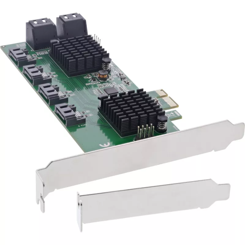 InLine sąsajos kortelė, 8x SATA 6Gb/s valdiklis, PCIe 2.0 (PCI Express)