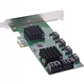 InLine sąsajos kortelė, 8x SATA 6Gb/s valdiklis, PCIe 2.0 (PCI Express)