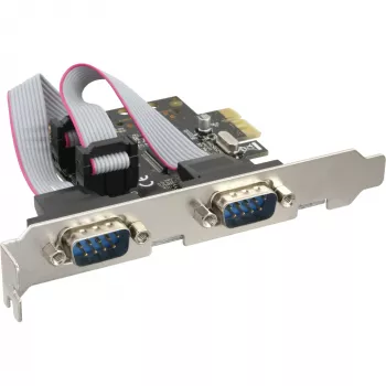 InLine sąsajos kortelė 2x nuoseklus 9 kontaktų PCIe (PCI-Express)