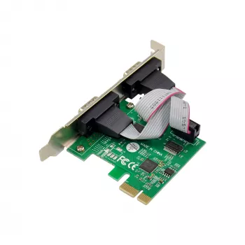 InLine sąsajos plokštė 2x serijinis 9 kontaktų PCIe PCI-Express vyriška
