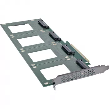 InLine 76660R vidinė U.2 sąsajos plokštė PCIe lizdui, kištukinė jungtis, 4 Gbit/s