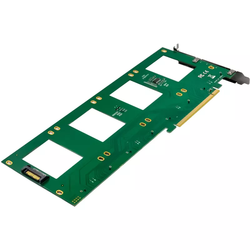 InLine 76660R vidinė U.2 sąsajos plokštė PCIe lizdui, kištukinė jungtis, 4 Gbit/s