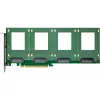 InLine 76660R vidinė U.2 sąsajos plokštė PCIe lizdui, kištukinė jungtis, 4 Gbit/s