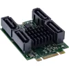 InLine 76660U vidinė SATA sąsajos kortelė M.2 į SATA 6 Gbit/s