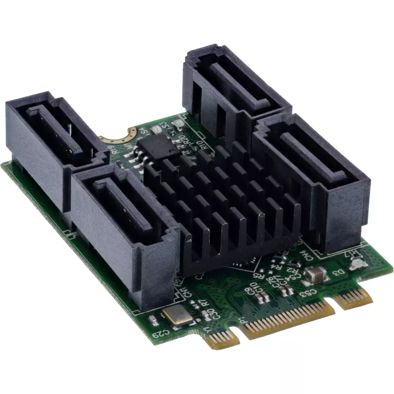 InLine 76660U vidinė SATA sąsajos kortelė M.2 į SATA 6 Gbit/s