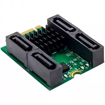 InLine 76660U vidinė SATA sąsajos kortelė M.2 į SATA 6 Gbit/s