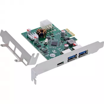 InLine 76661M sąsajos plokštė / adapteris Vidinė USB 3.2 Gen 1 (3.1 Gen 1), USB Type-C