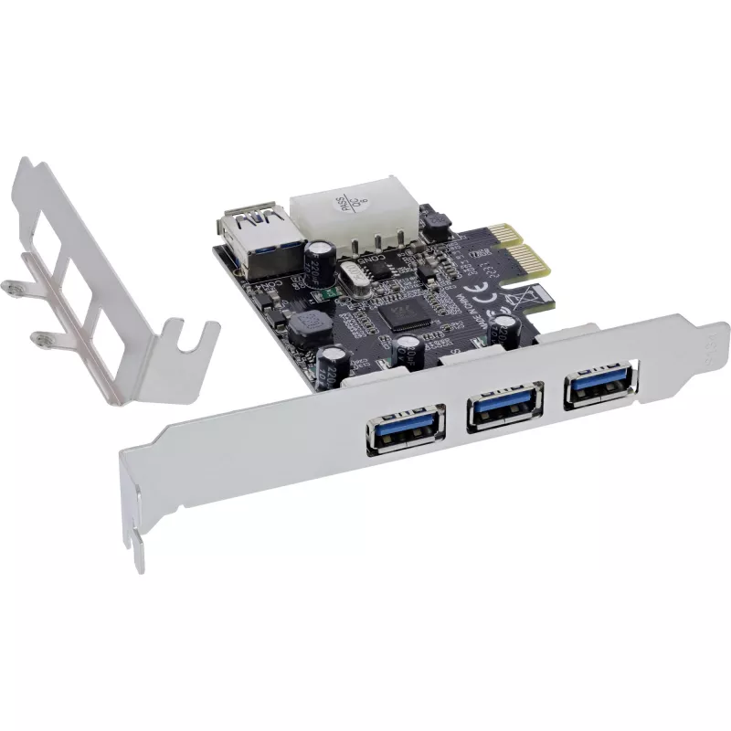 InLine 76662D sąsajos kortelės / adapteriai Vidinis Molex 4-pin, USB 3.2 Gen 1 (3.1 Gen 1)