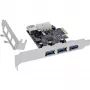InLine 76662D sąsajos kortelės / adapteriai Vidinis Molex 4-pin, USB 3.2 Gen 1 (3.1 Gen 1)