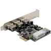 InLine 76662D sąsajos kortelės / adapteriai Vidinis Molex 4-pin, USB 3.2 Gen 1 (3.1 Gen 1)