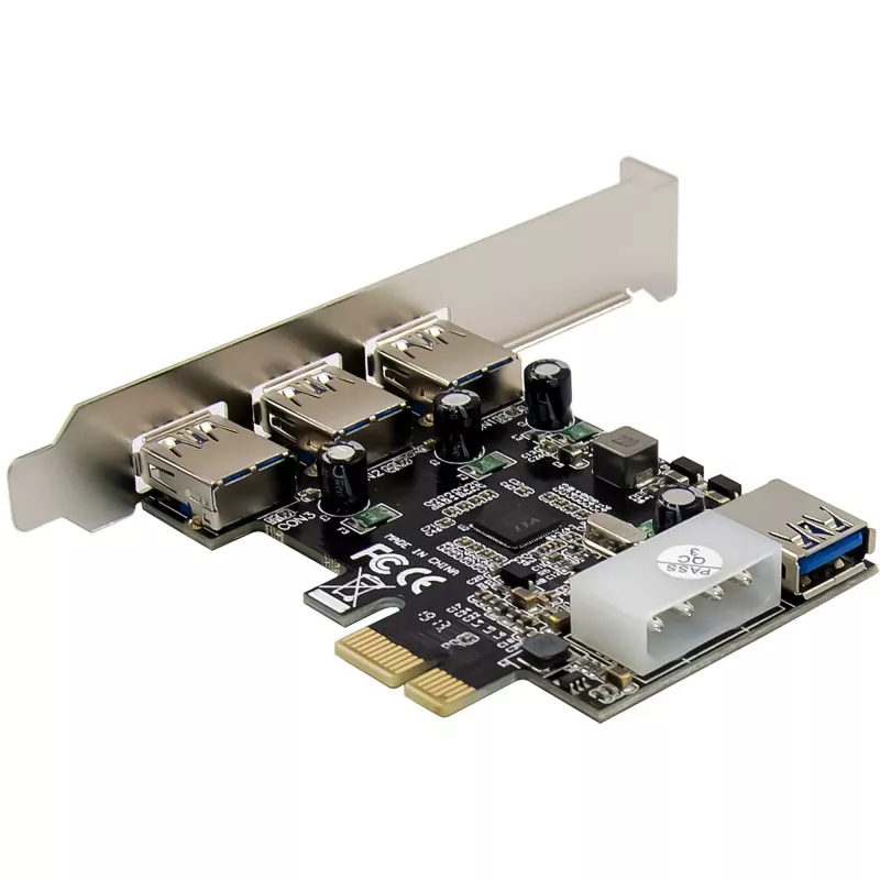 InLine 76662D sąsajos kortelės / adapteriai Vidinis Molex 4-pin, USB 3.2 Gen 1 (3.1 Gen 1)