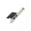 InLine 2+2 prievadų USB 3.2 Gen.1 pagrindinio kompiuterio valdiklis, PCIe, su SATA maitinimu + LP laikiklis
