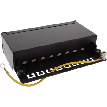 InLine Patch Panel Cat.6A stalo/sienos montavimo 8 prievadų juodas RAL9005