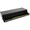 InLine Patch Panel Cat.6A stalo / sienos surinkimas 12 prievadų juodas RAL9005