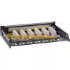 InLine Patch panel Cat.6A 0.5U 6 prievadų, stalas/siena/bėgis, juodas su dulkių apsauga