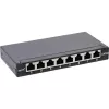 InLine Patch panel Cat.6A 0.5U 8 prievadų, stalo/sienos montavimui, juodas RAL9005