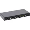 InLine Patch panel Cat.6A 0.5U 8 prievadų, stalo/sienos montavimui, juodas RAL9005