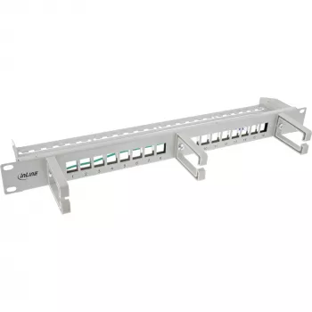 Patch panel InLine 76822A 1U Pilka Stovo talpa 1U