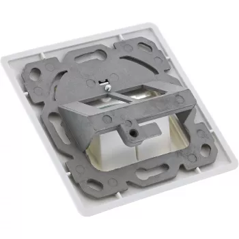 InLine Cat.6A dėžutė lygiam montavimui, 2x RJ45, balta RAL9010