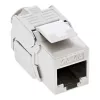 InLine Cat.6A dėžutė lygiam montavimui, 2x RJ45, balta RAL9010