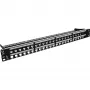 “InLine” tuščia RJ45 Keystone komutacinė panelė, 19 col., 48 prievadai, 1U, juoda