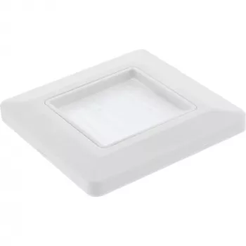 Sieninis rėmelis su šepečiu InLine 78501 televizoriui, plastikinis, baltas RAL9010, 80×80 mm