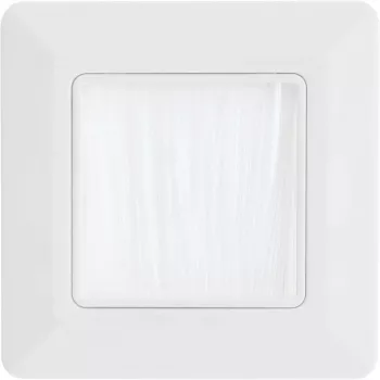 Sieninis rėmelis su šepečiu InLine 78501 televizoriui, plastikinis, baltas RAL9010, 80×80 mm