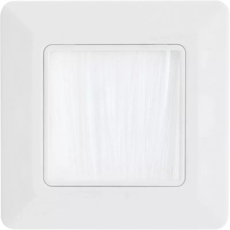 Sieninis rėmelis su šepečiu InLine 78501 televizoriui, plastikinis, baltas RAL9010, 80×80 mm