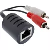 InLine RCA garso perdavimo per LAN / Ethernet / RJ45 kabelis, 2 vnt. rinkinys