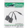 InLine 3.5mm garso perdavimo per LAN / Ethernet / RJ45 kabelį rinkinys, maks. 50 m