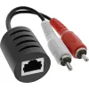 InLine RCA garso perdavimo per LAN / Ethernet / RJ45 kabelį rinkinys, iki 50 m