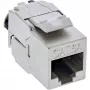 InLine 24 prievadų masinis paketas Keystone RJ45 lizdas siauras SNAP-In Cat.6A su integruotu kabelio raiščiu (B-76202P)