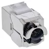 InLine 24 prievadų masinis paketas Keystone RJ45 lizdas siauras SNAP-In Cat.6A su integruotu kabelio raiščiu (B-76202P)